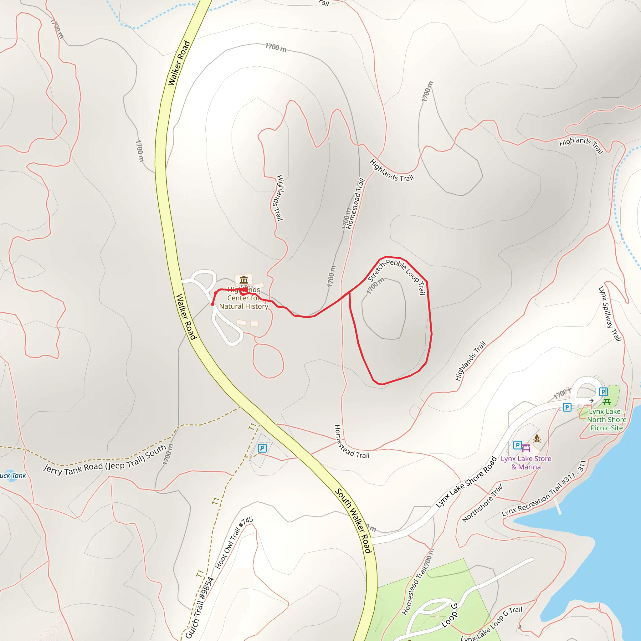 Stretch Pebble Nature Trail mobile static map