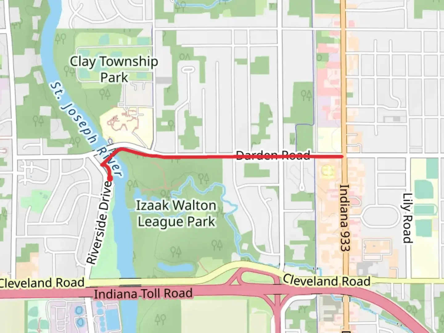 An image depicting the trail Darden Trail and its surrounding area.