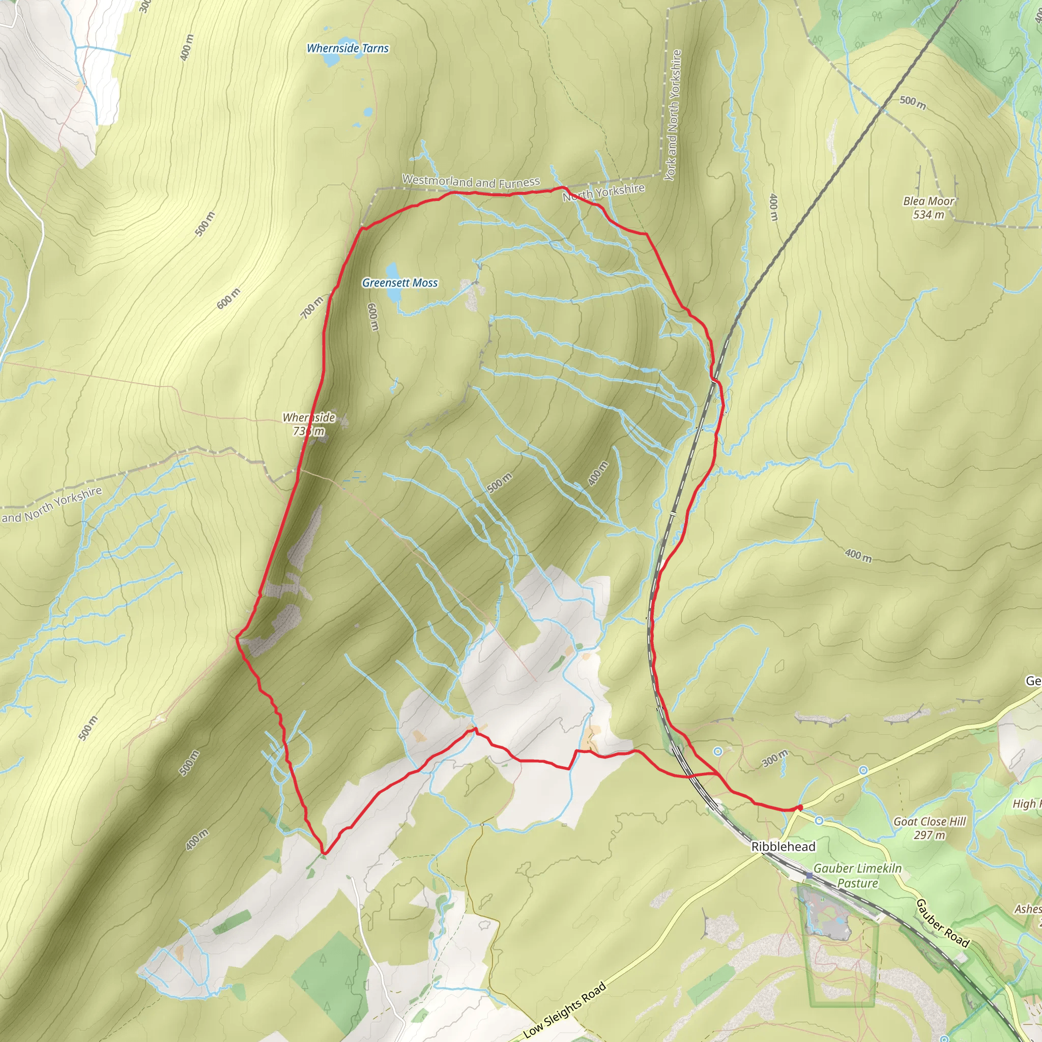 Whernside Walk mobile static map