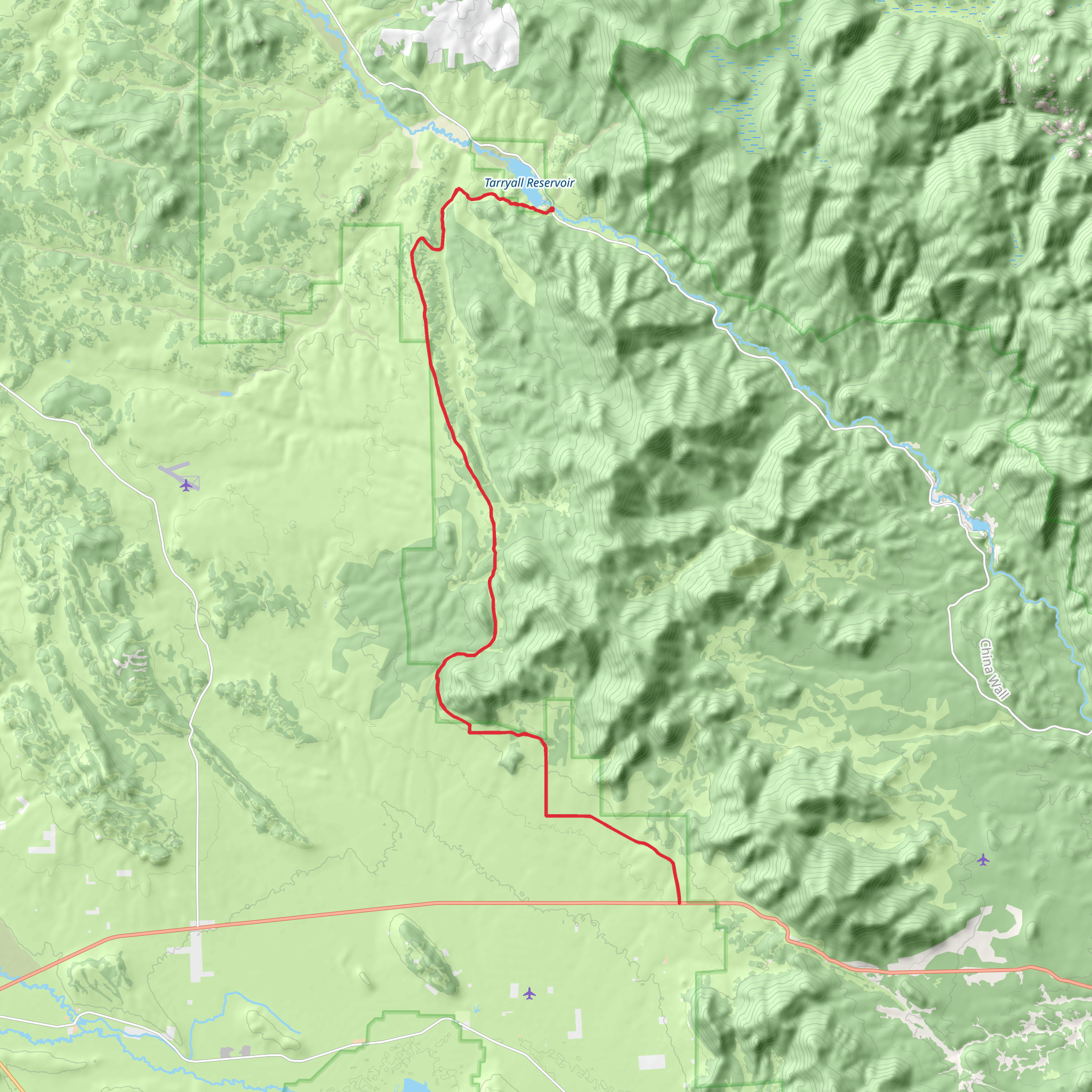 Turner Gulch Road Point to Point mobile static map