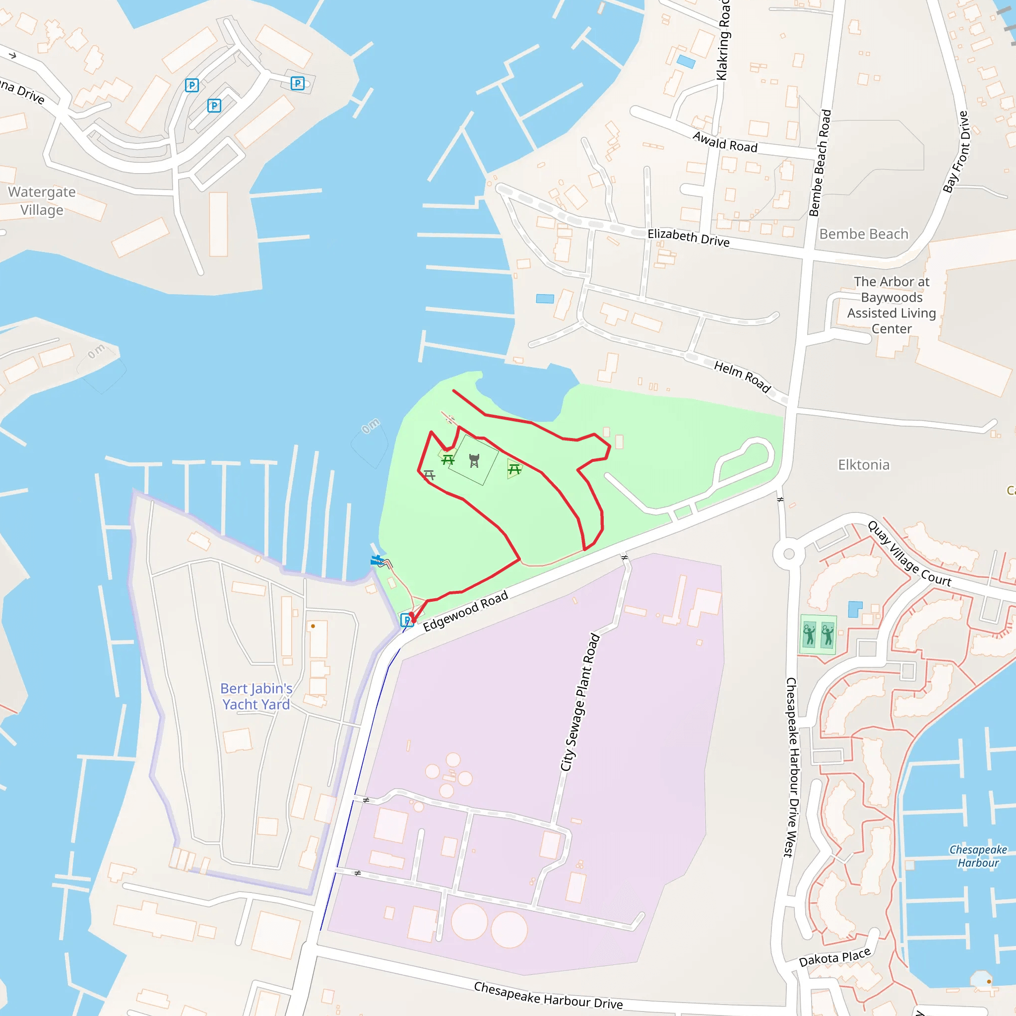 Ellen O Moyer Nature Park at Back Creek mobile static map