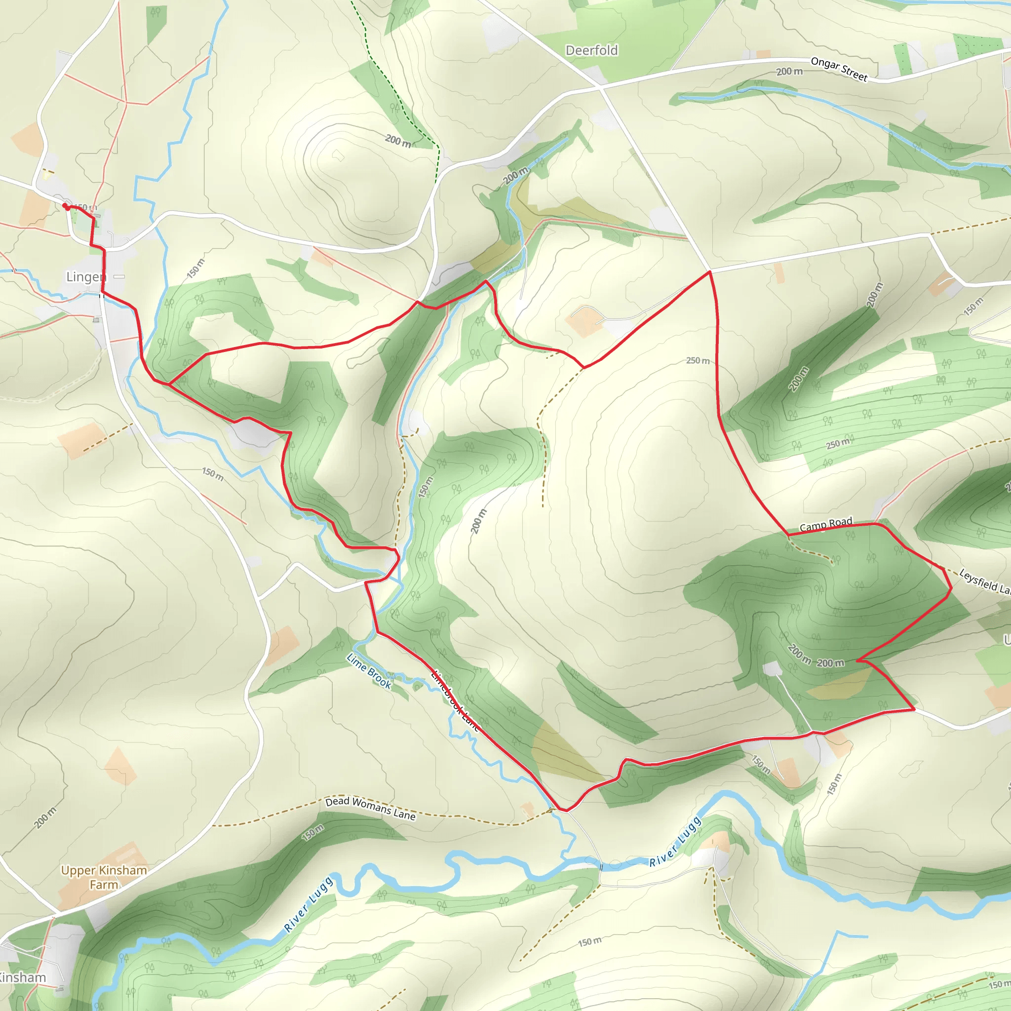 Lingen Village Hall mobile static map