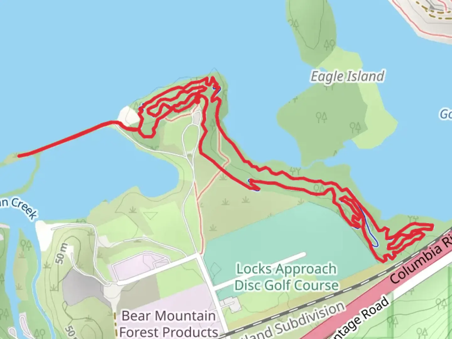 An image depicting the trail Government Cove and Easy Walk Trail and its surrounding area.