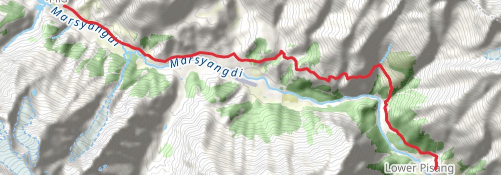 Tilicho Trek stage 2 Map