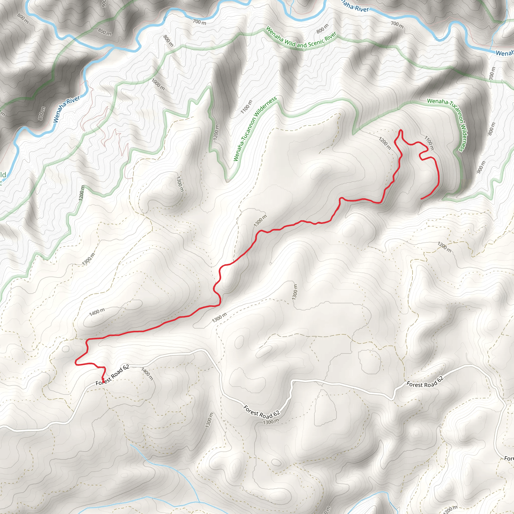 Cross Canyon mobile static map
