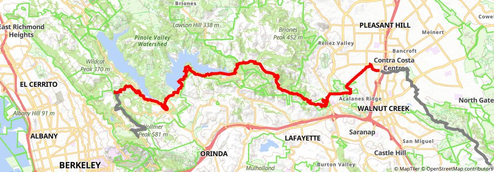 American Discovery Trail South Route stage 399 Map