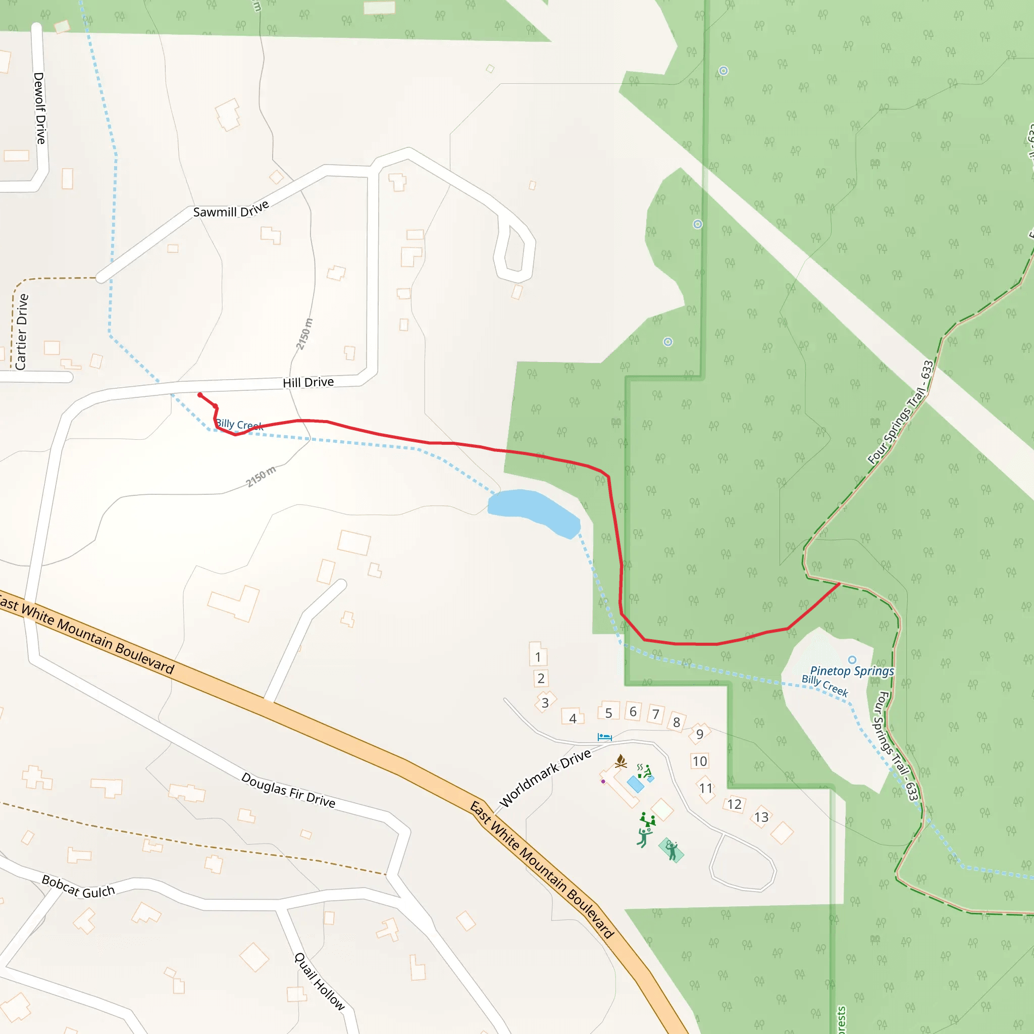 Old Hatchery Trail mobile static map