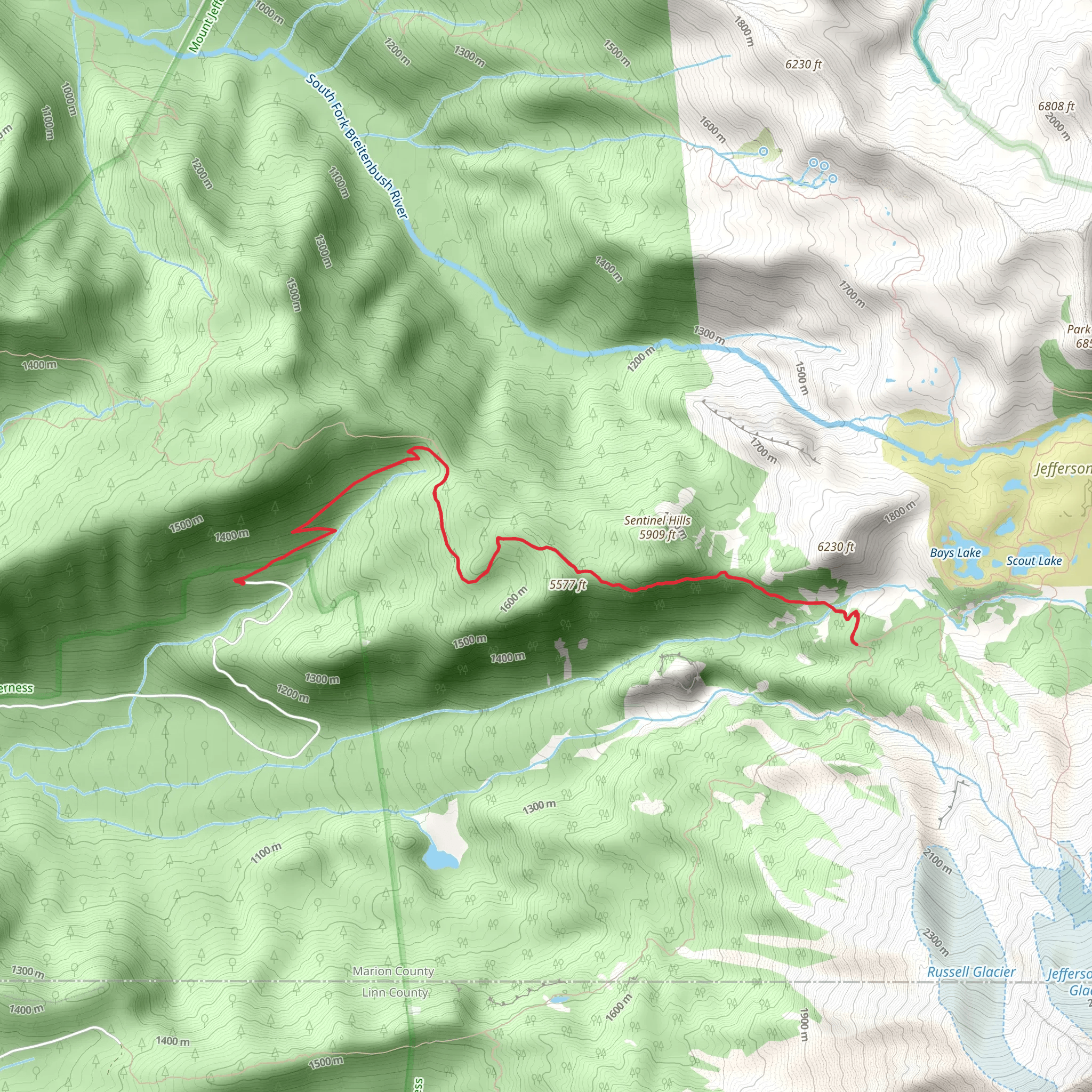 Whitewater Trail mobile static map