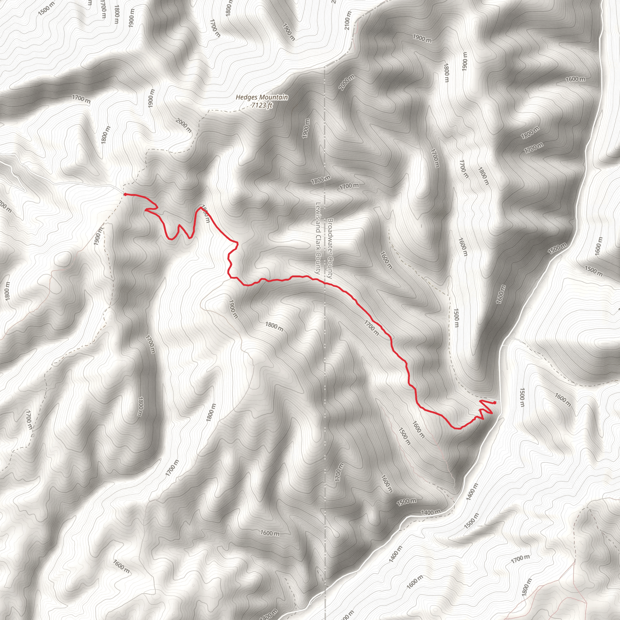 Never Sweat Trail mobile static map