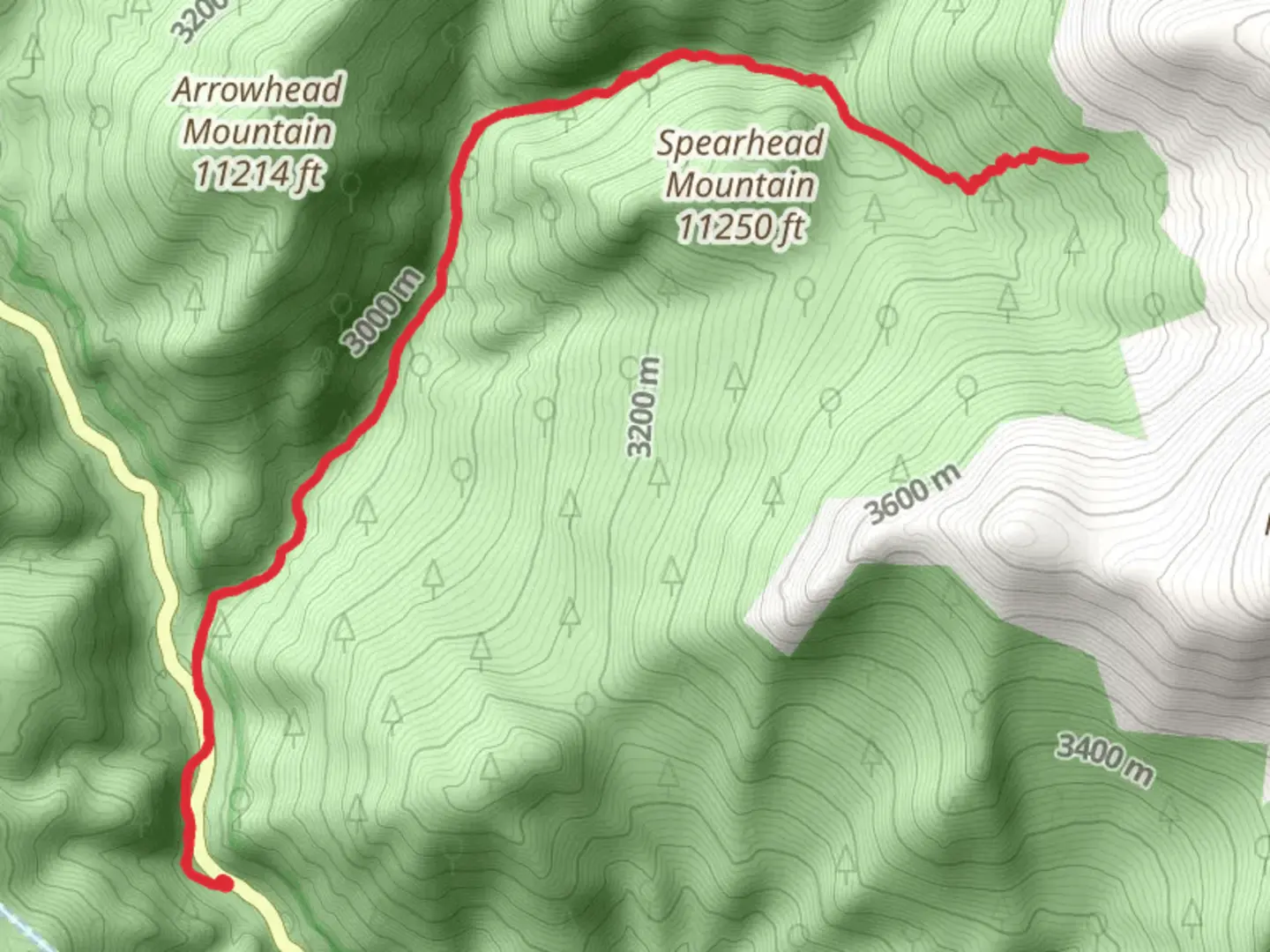 An image depicting the trail Threemile Creek Trail and its surrounding area.