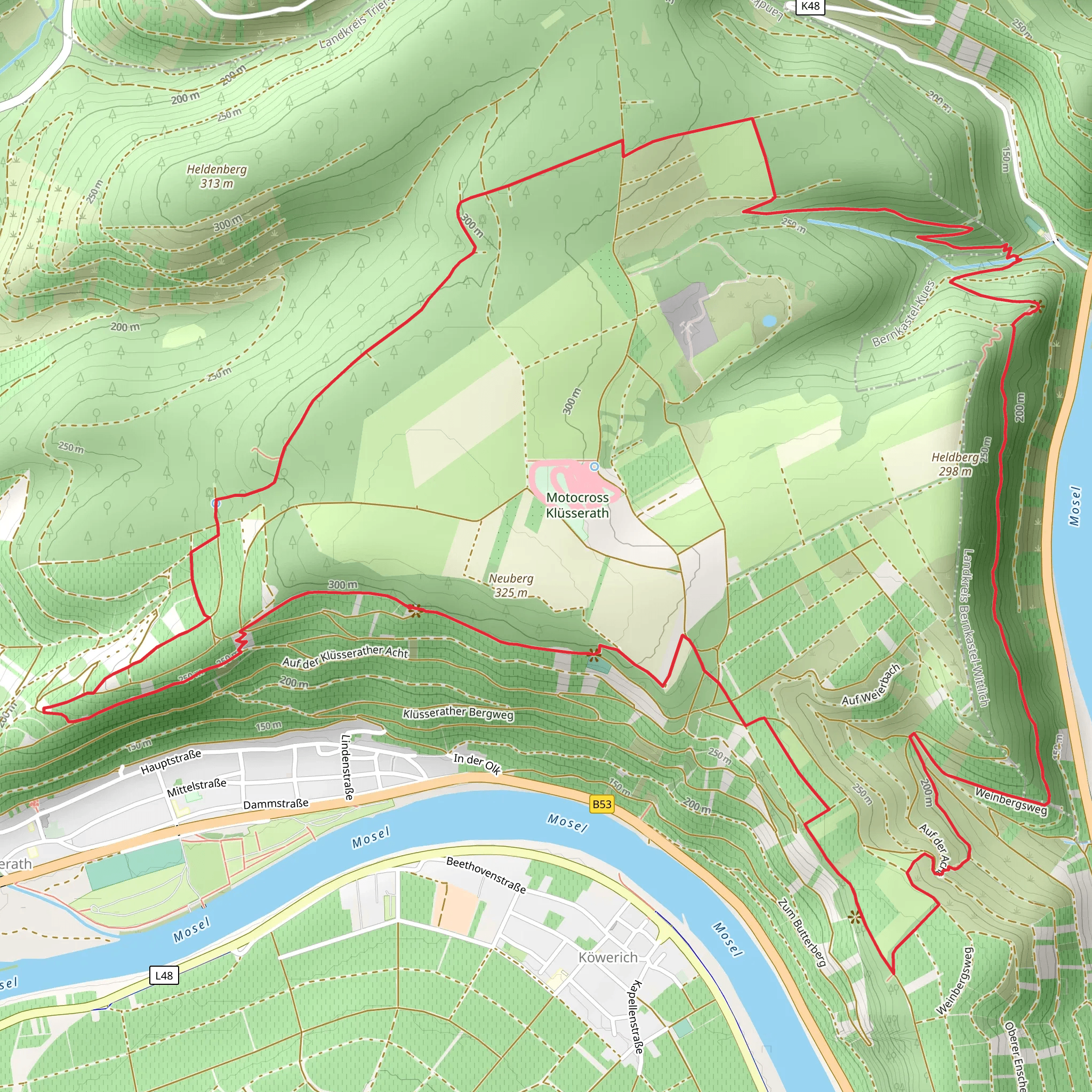 Neuberg, Eselstratt and Heldberg Loop mobile static map