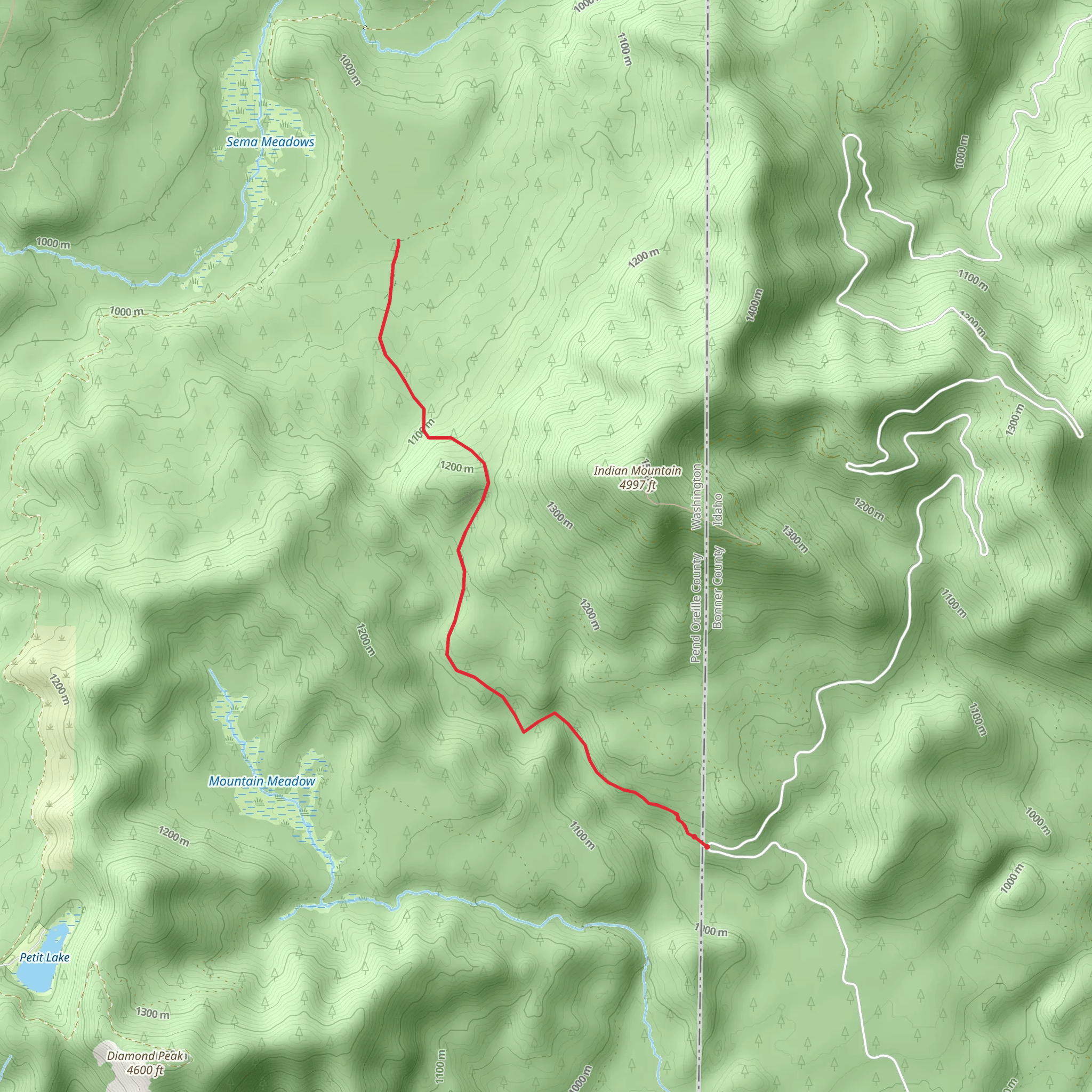 Diamond - Sema Trail mobile static map