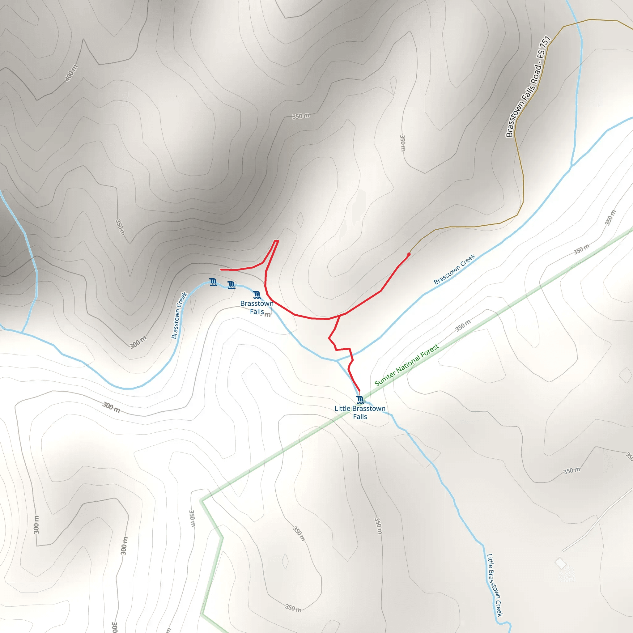 Brasstown Creek mobile static map