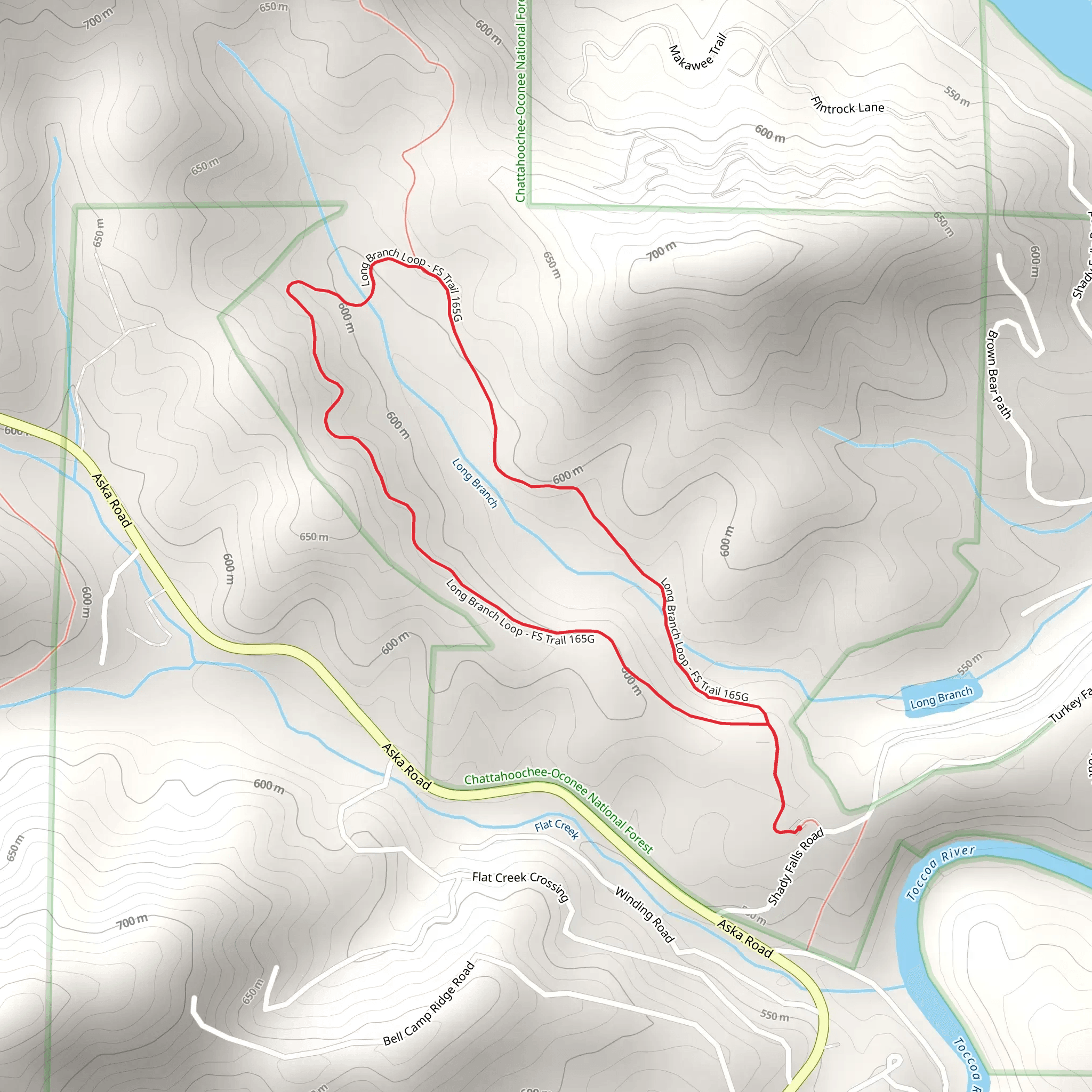 Long Branch Loop mobile static map