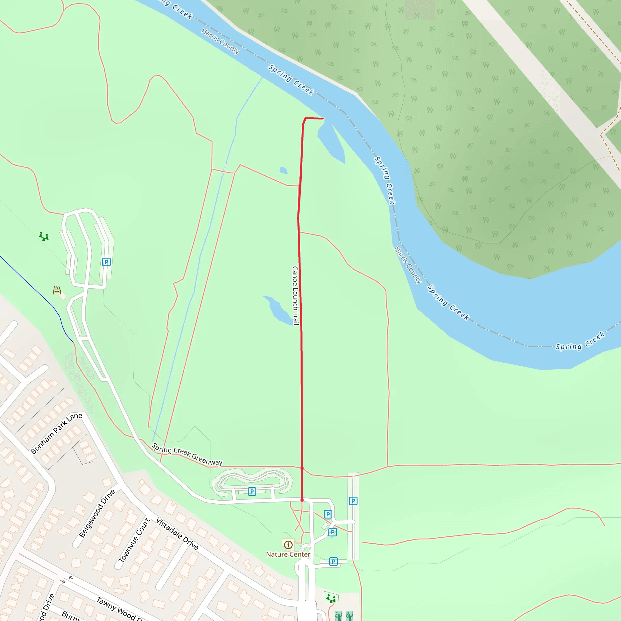 Canoe Launch Trail mobile static map