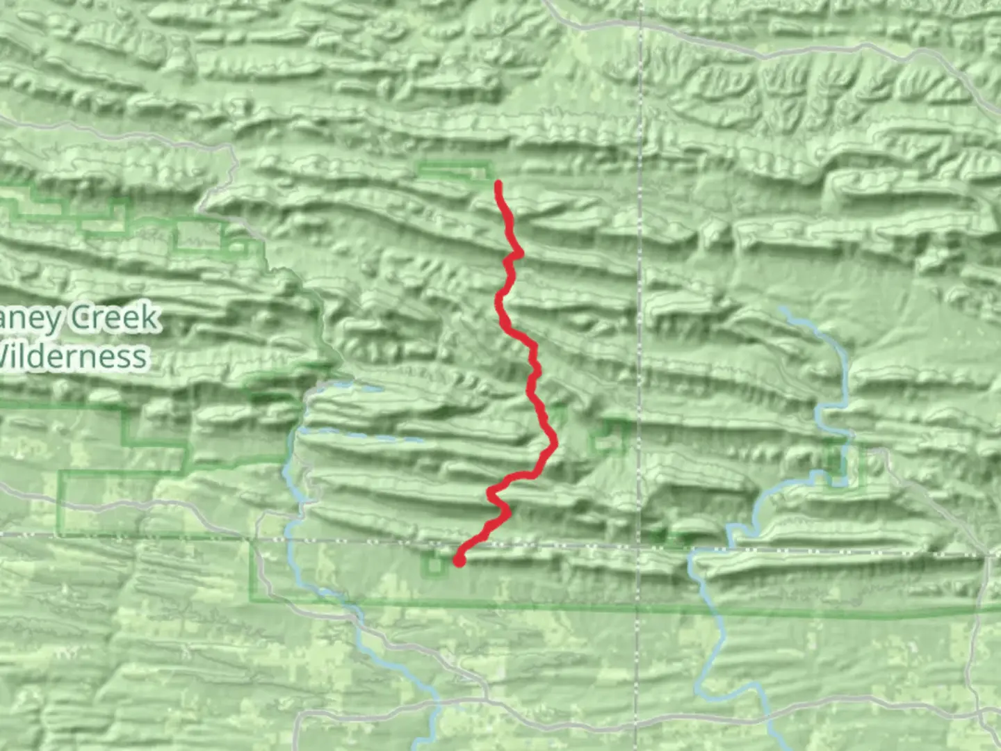 An image depicting the trail Athens-Big Fork North Trail and its surrounding area.