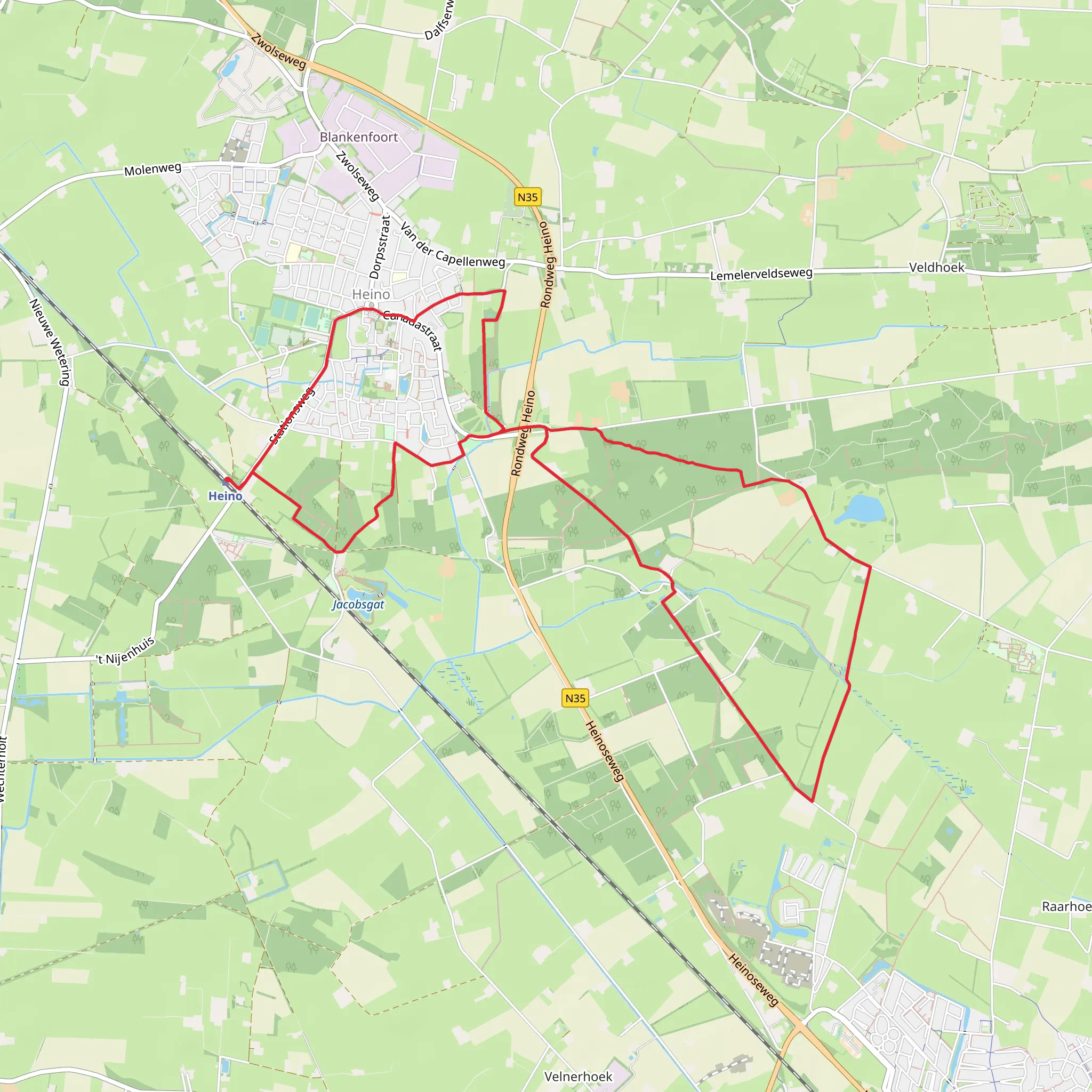 Vlaminckhorst and Raalterwoold Loop mobile static map