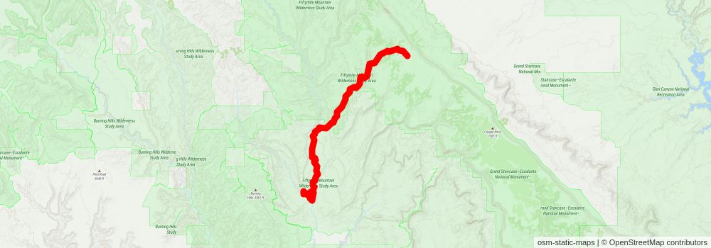 Southwestern Horseshoe Trail stage 30 Map