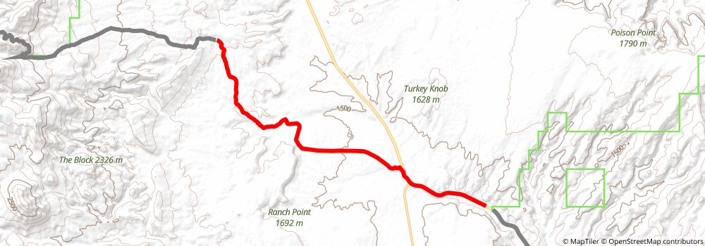 American Discovery Trail South Route stage 306 Map