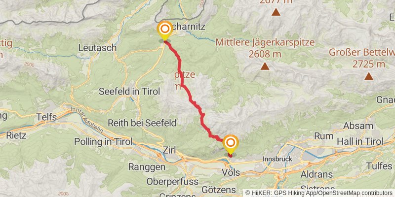 Adlerweg stage 15 Map