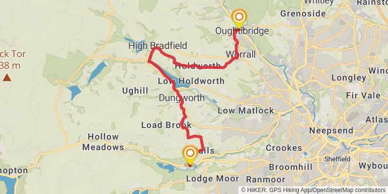 Wild Yorkshire Way stage 2 Map