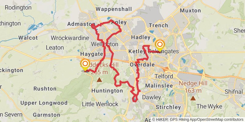 Telford T50 Mile Trail stage 3 Map