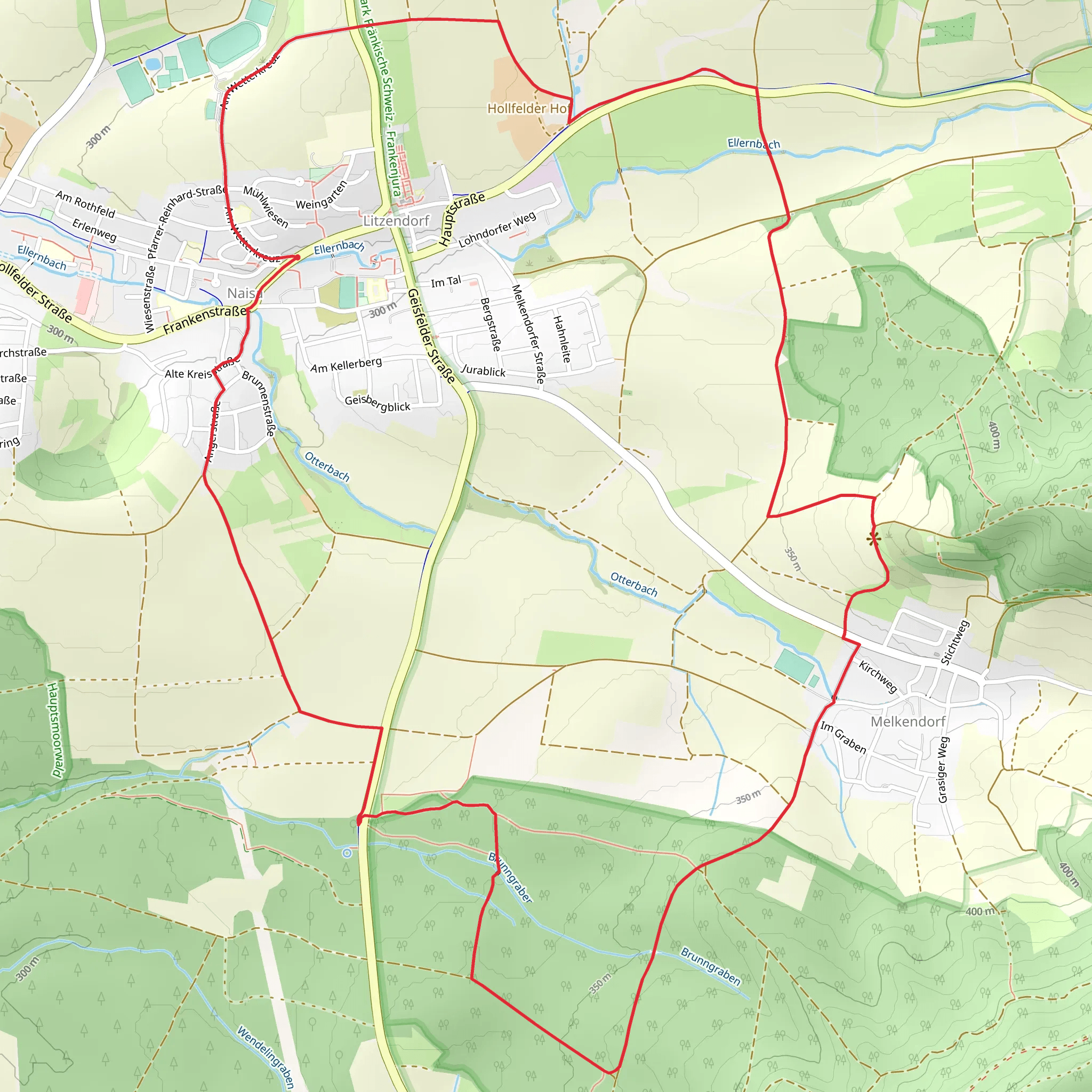 Brauereien Weg mobile static map