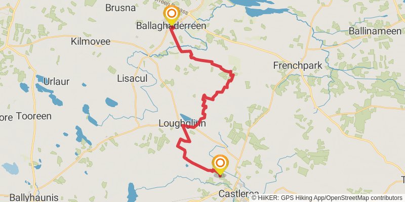 Lung Lough Gara Way stage 1 Map