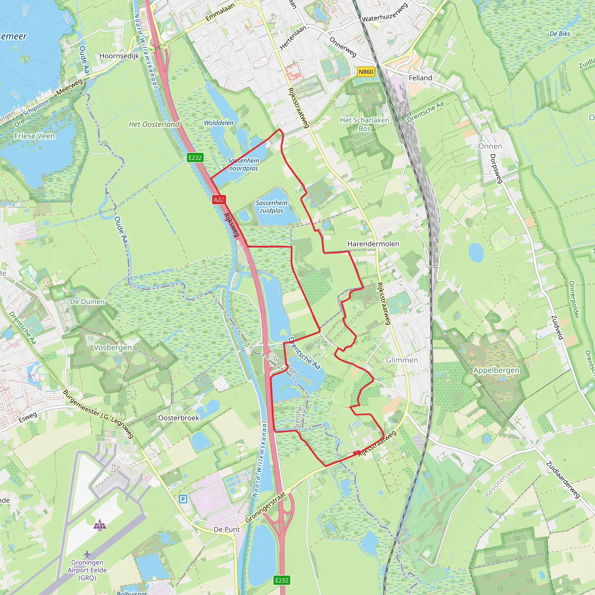 Glimmermade and Sassenhein via Madepad mobile static map