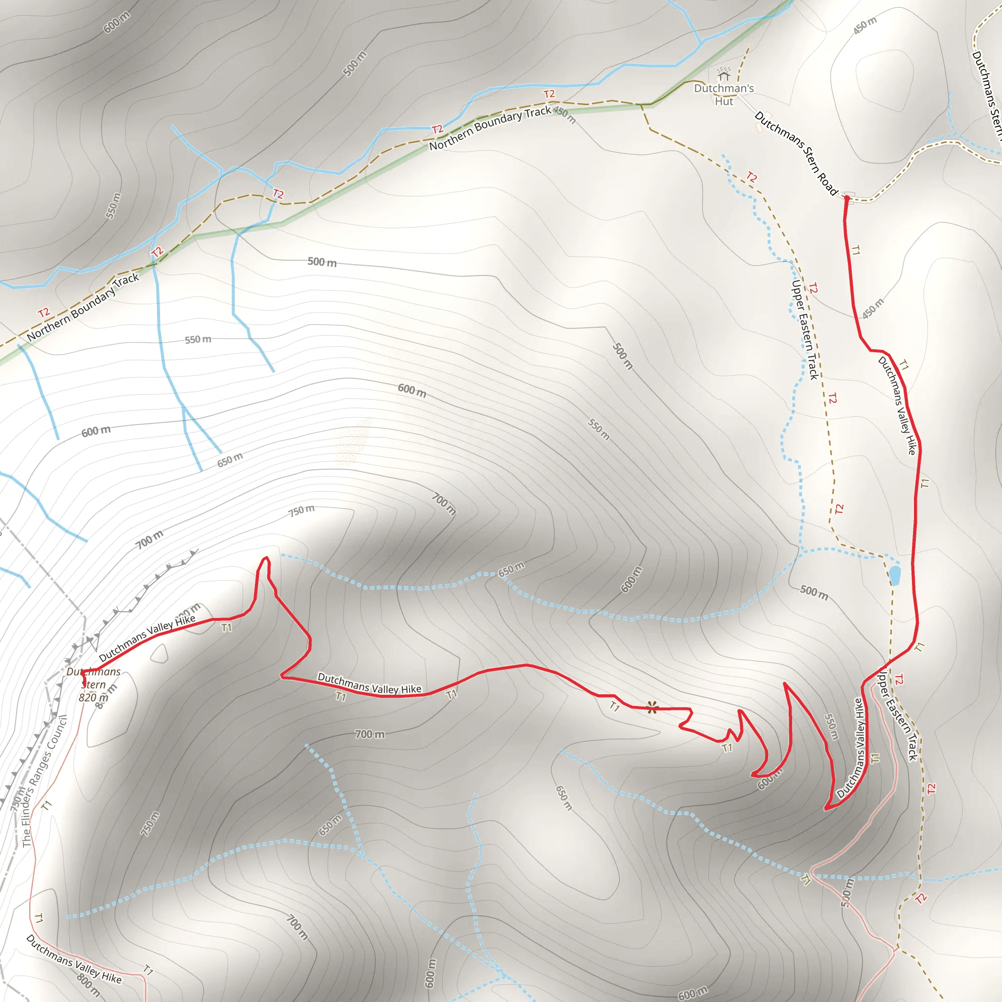 Dutchmans Summit Track mobile static map