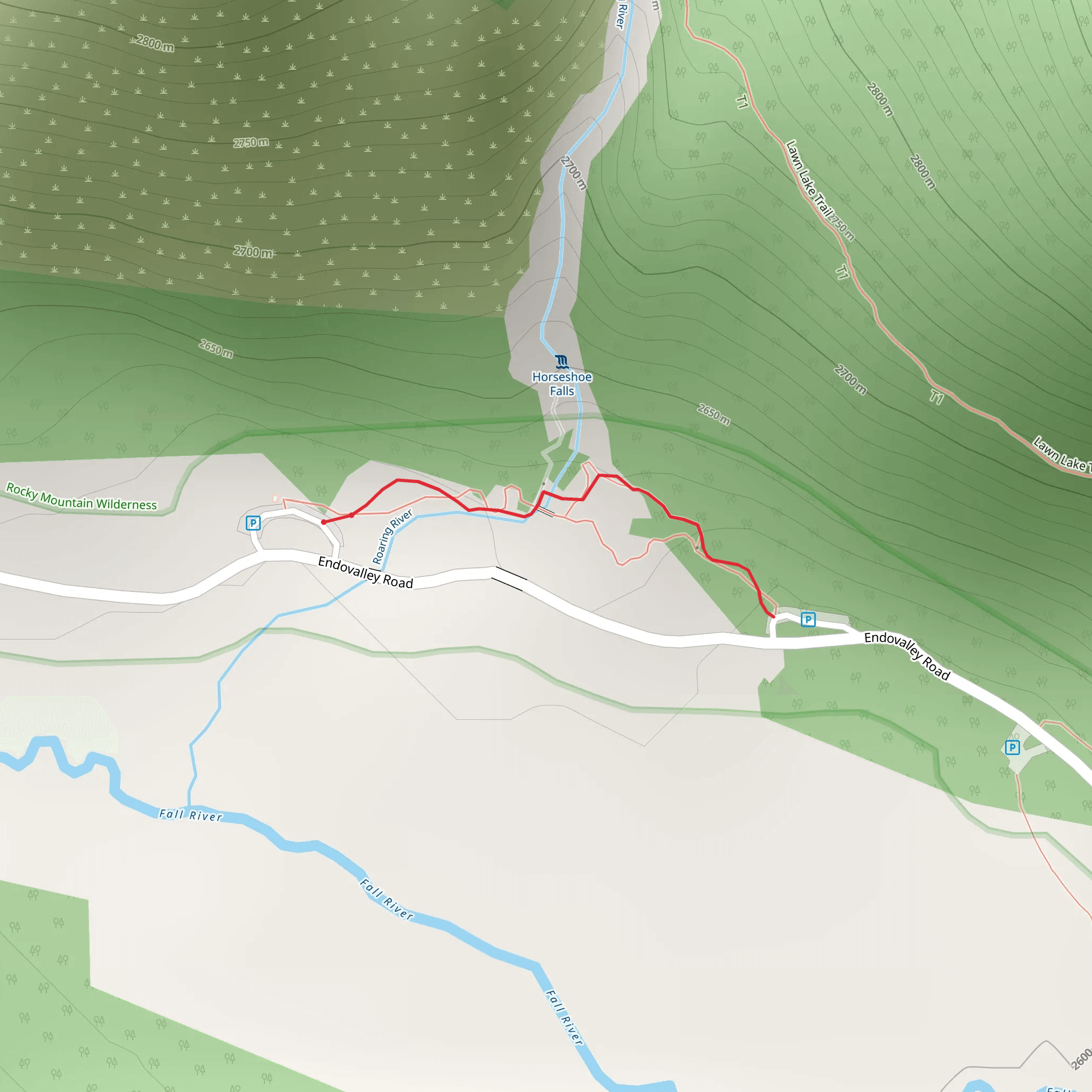 Alluvial Fan Trail mobile static map