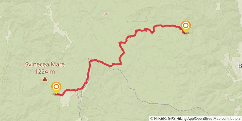 Trans Carpathian Hike stage 123 Map