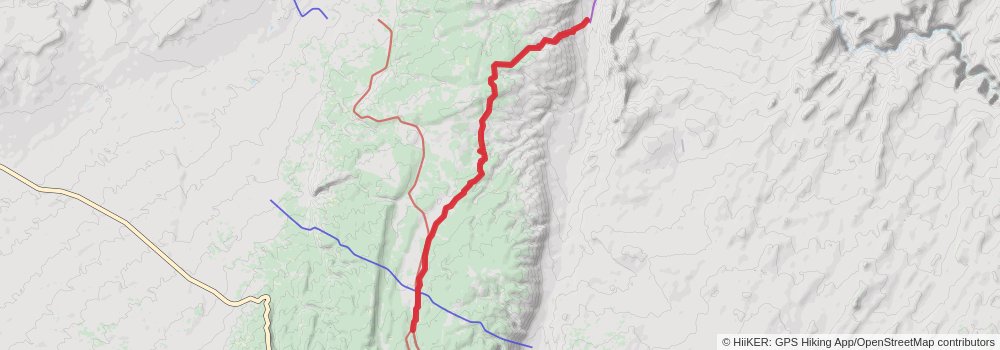 Arizona Trail stage 73 Map