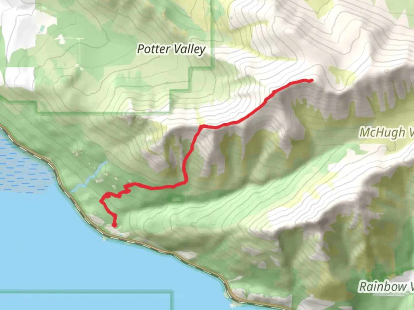 An image depicting the trail McHugh Peak and McHugh Peak-West via Turnagain Arm Trail and its surrounding area.