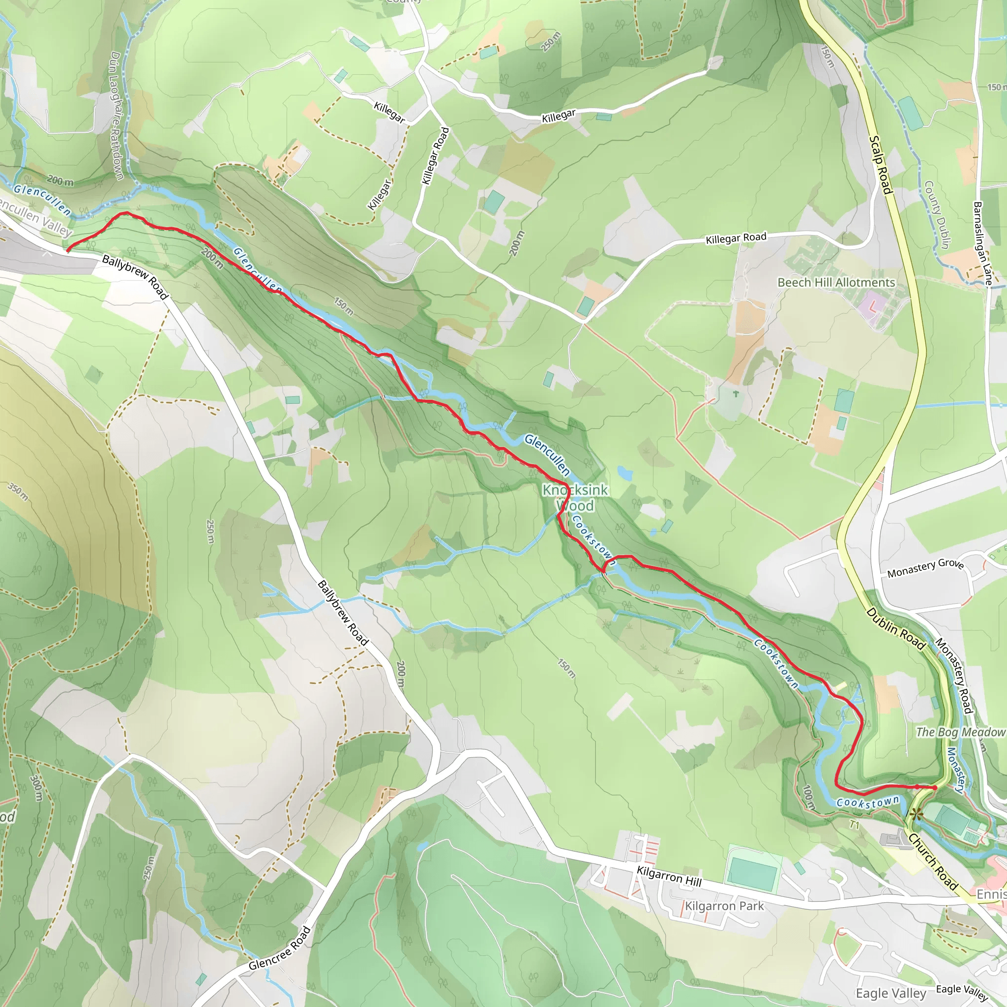 Knocksink Wood mobile static map