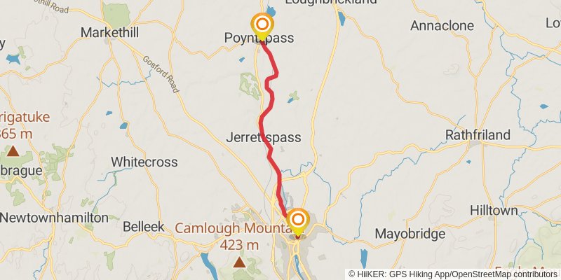 Newry Canal Way stage 2 Map