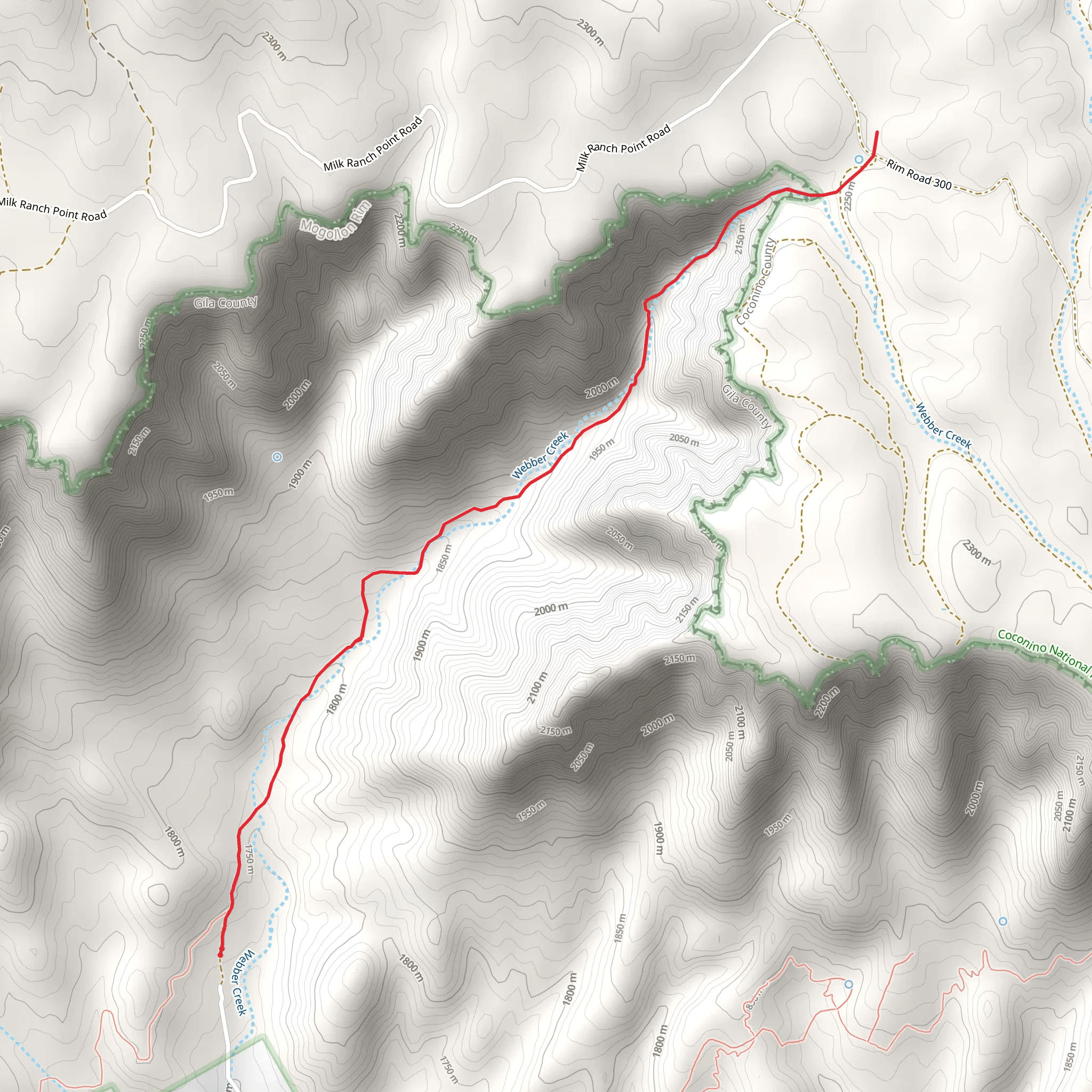 East Webber Trail mobile static map
