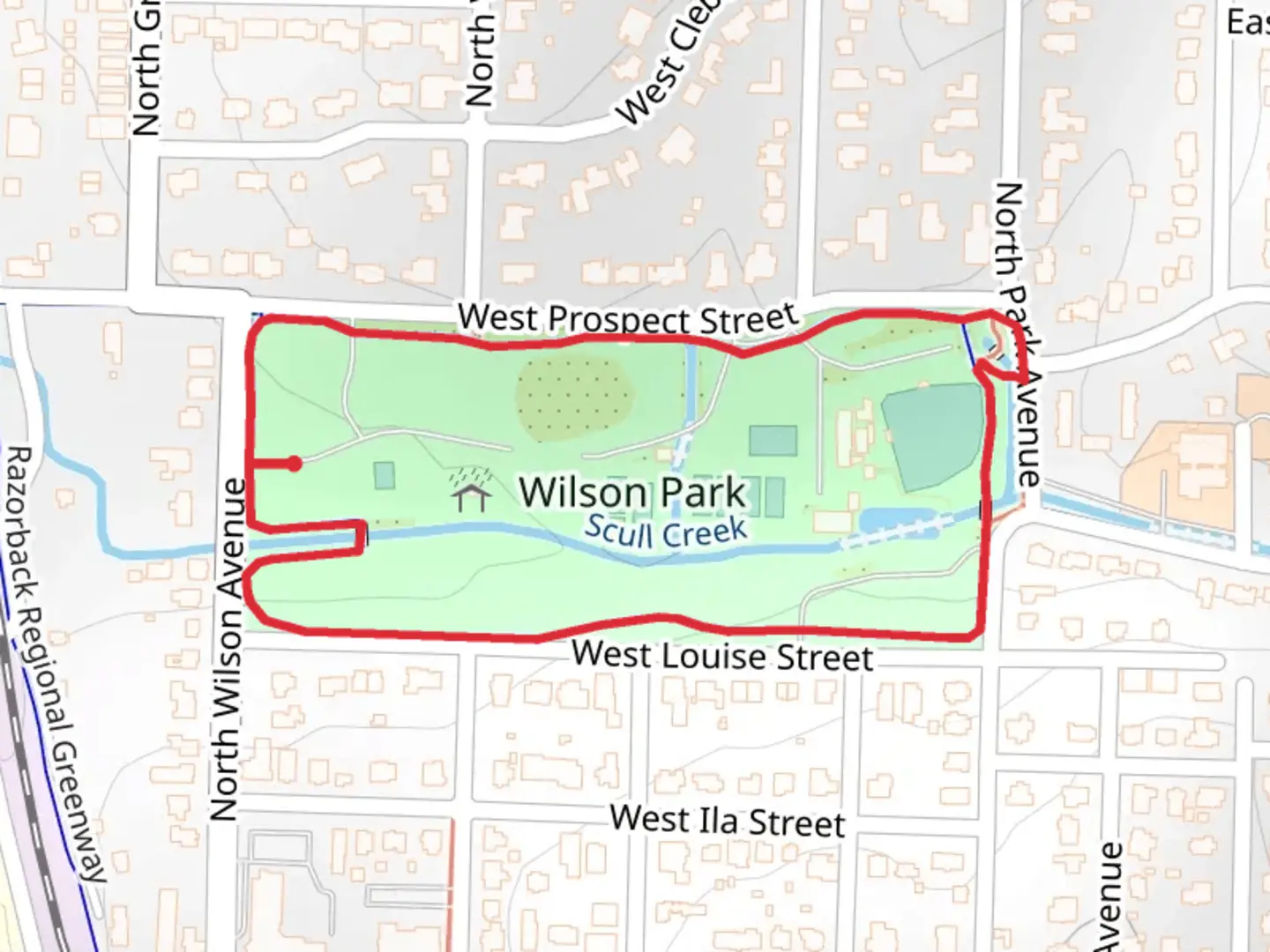 An image depicting the trail Scull Creek Loop and its surrounding area.