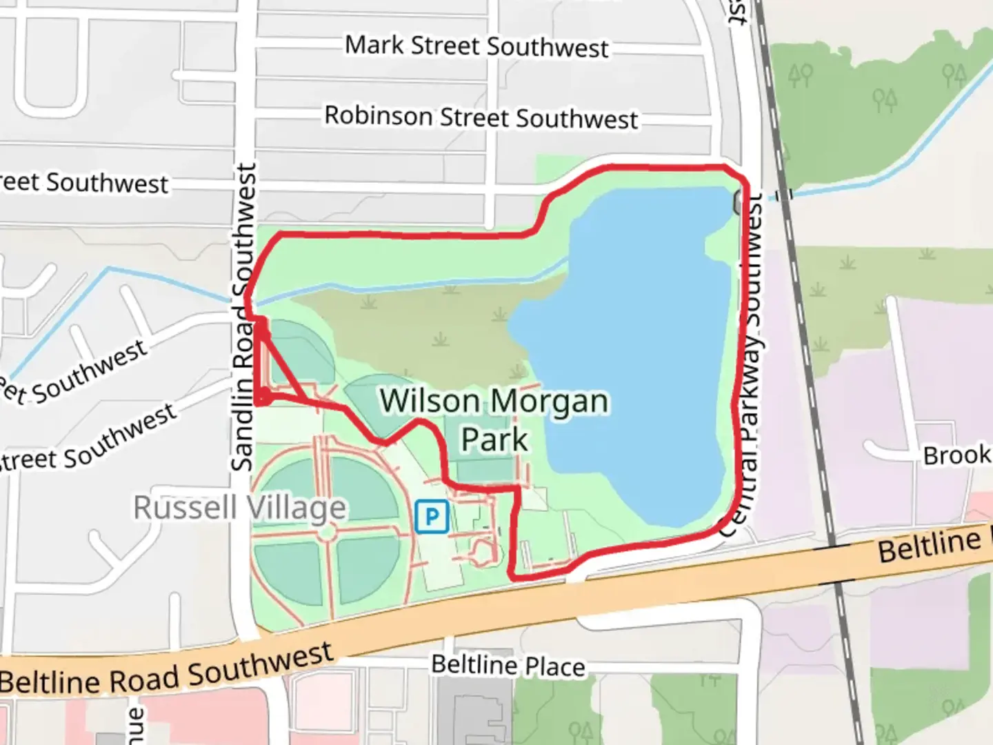 An image depicting the trail Morgan Lake Loop and its surrounding area.