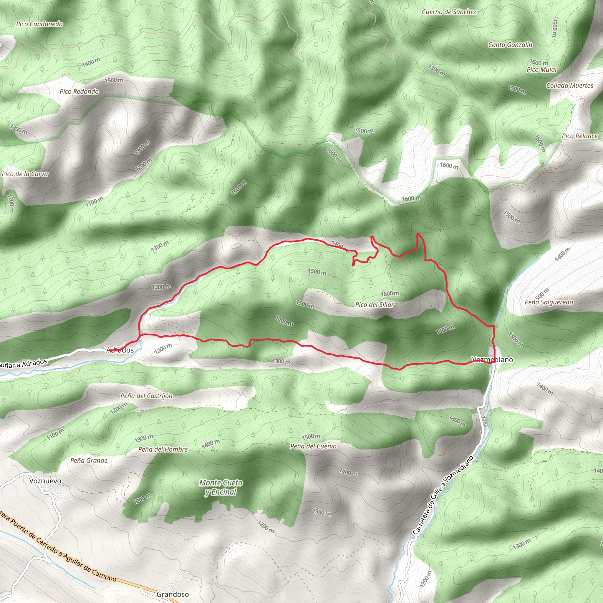 Traditional Path from Adrados to Vozmediano PR LE 58 mobile static map