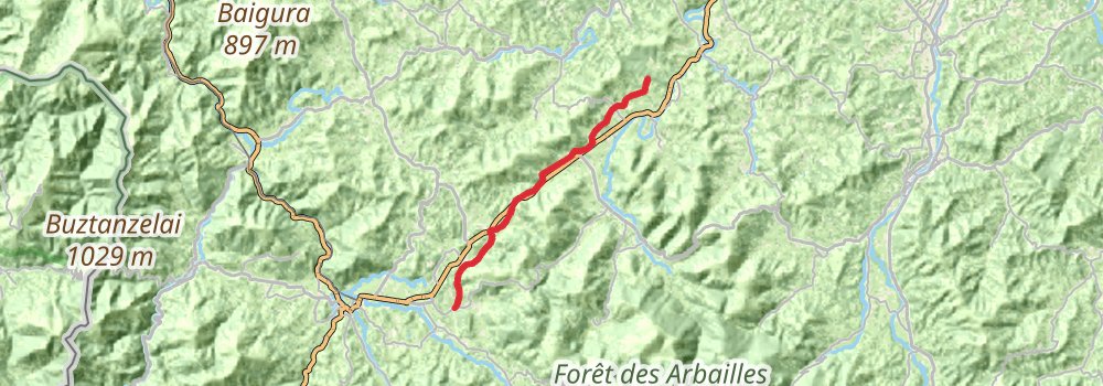 Camino Perl-Saint Jean Pied de Port via Vézelay stage 68 Map