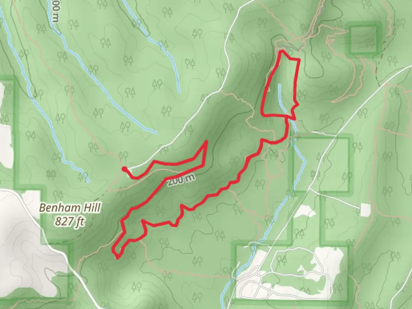 An image depicting the trail R2R guess 12 and ADT Loop and its surrounding area.