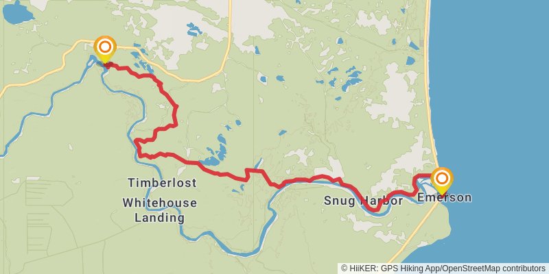 North Country Trail - Michigan Northeast stage 3 Map