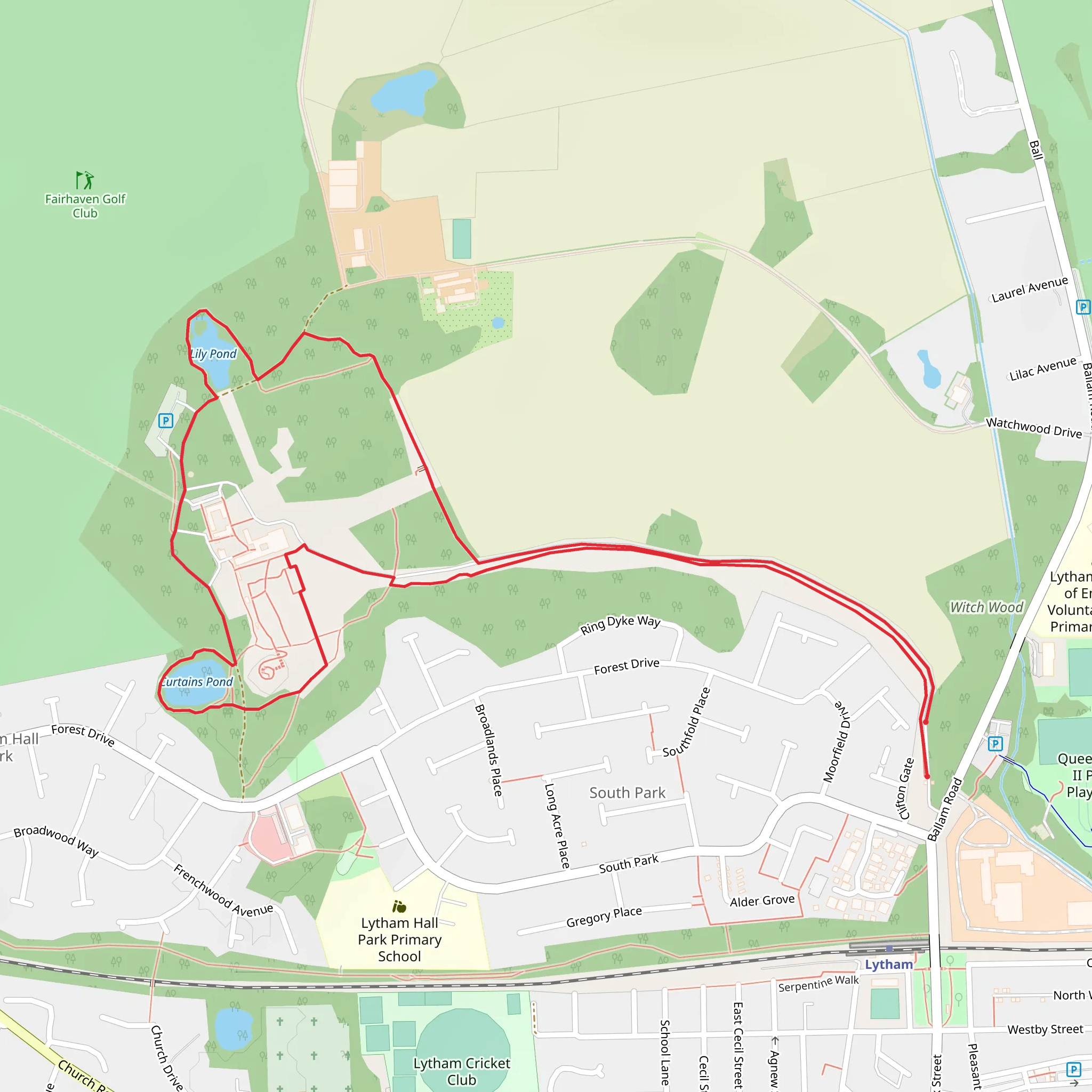 Lytham Hall mobile static map