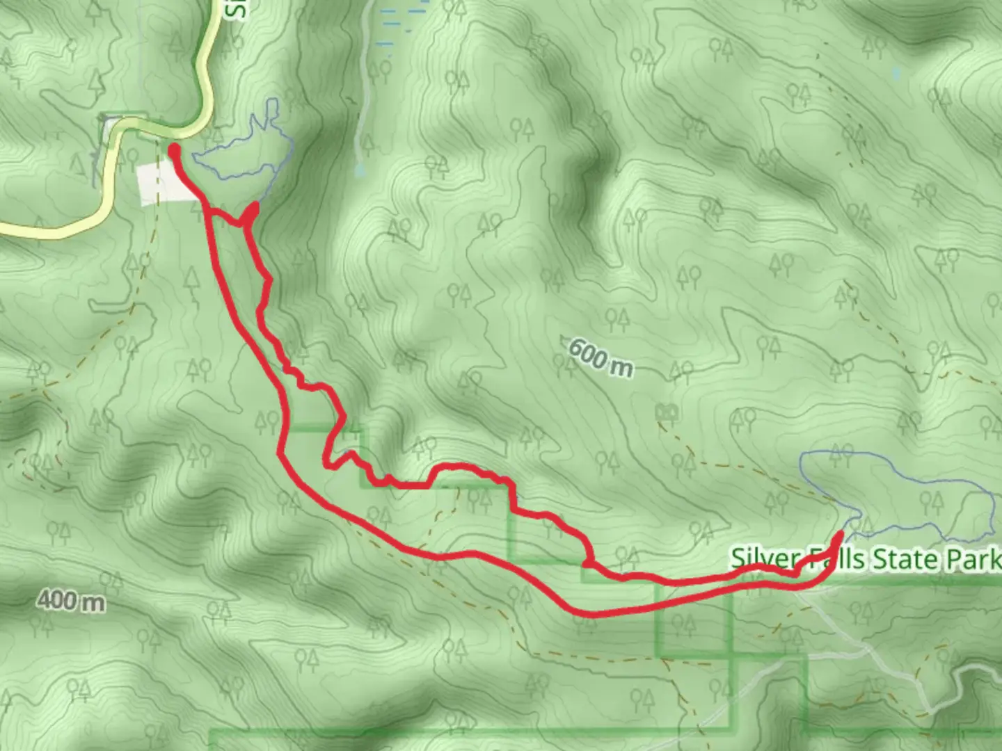 An image depicting the trail Lookout Mountain Road and Catamount Loop Trail and its surrounding area.