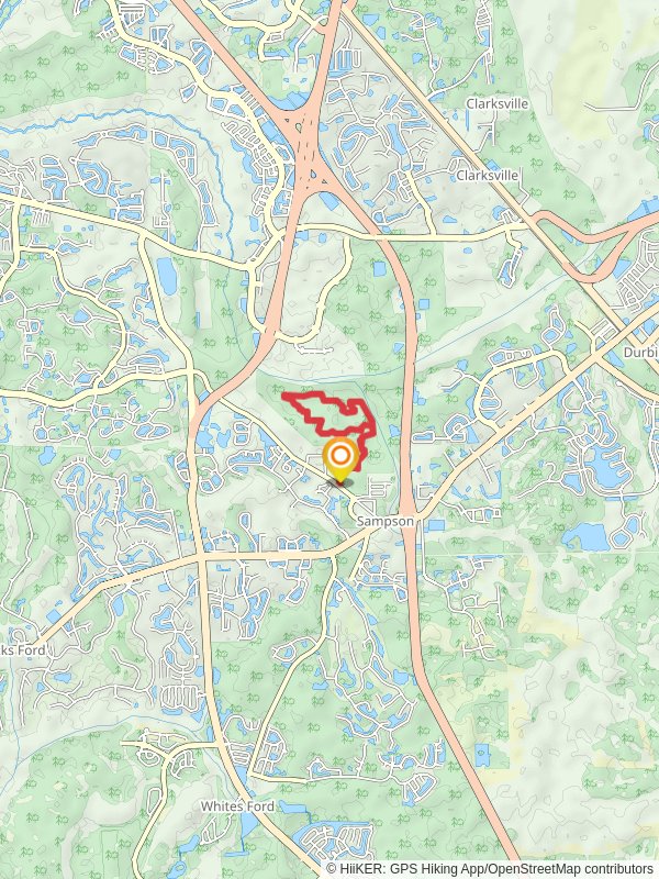 White Blaze Trail and Red Blaze Trail Loop mobile static map