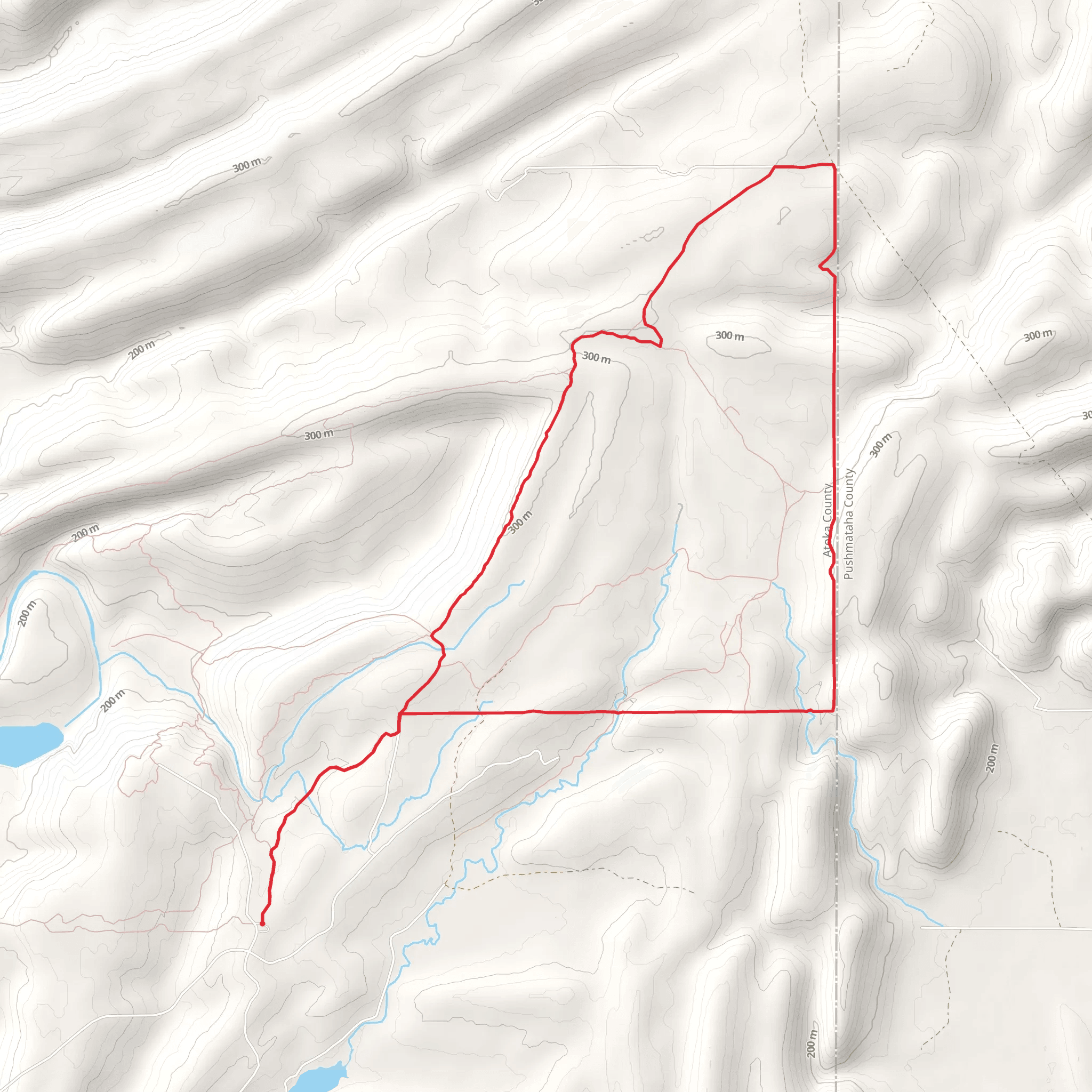 South Rim and Boundary Loop Trail mobile static map