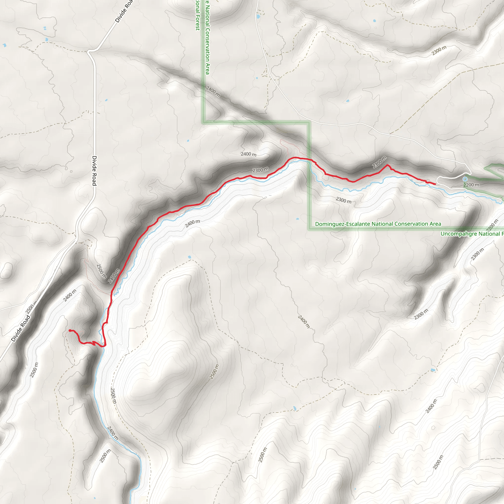 Smith Point Trail mobile static map