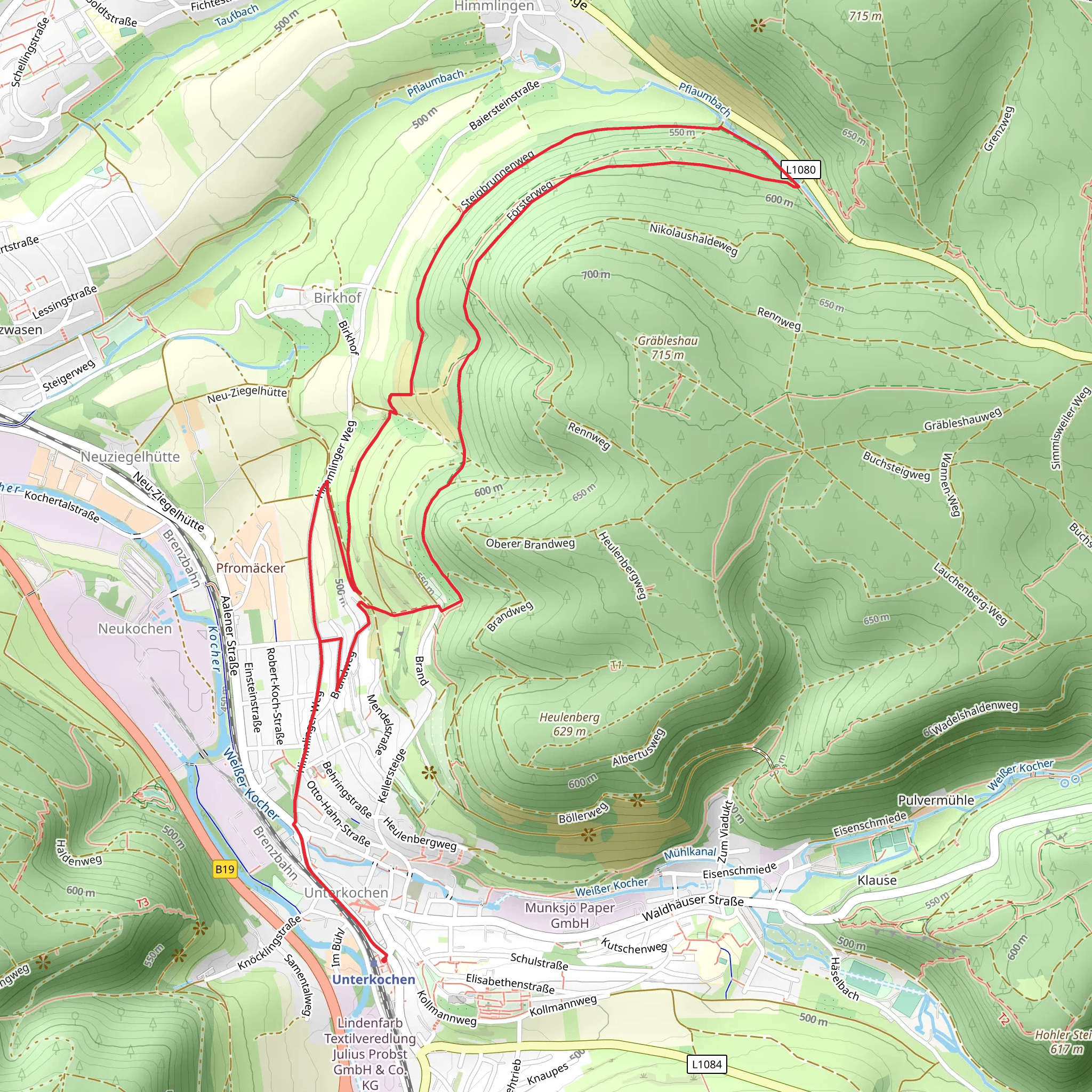 Heckenpfad and Foersterweg mobile static map