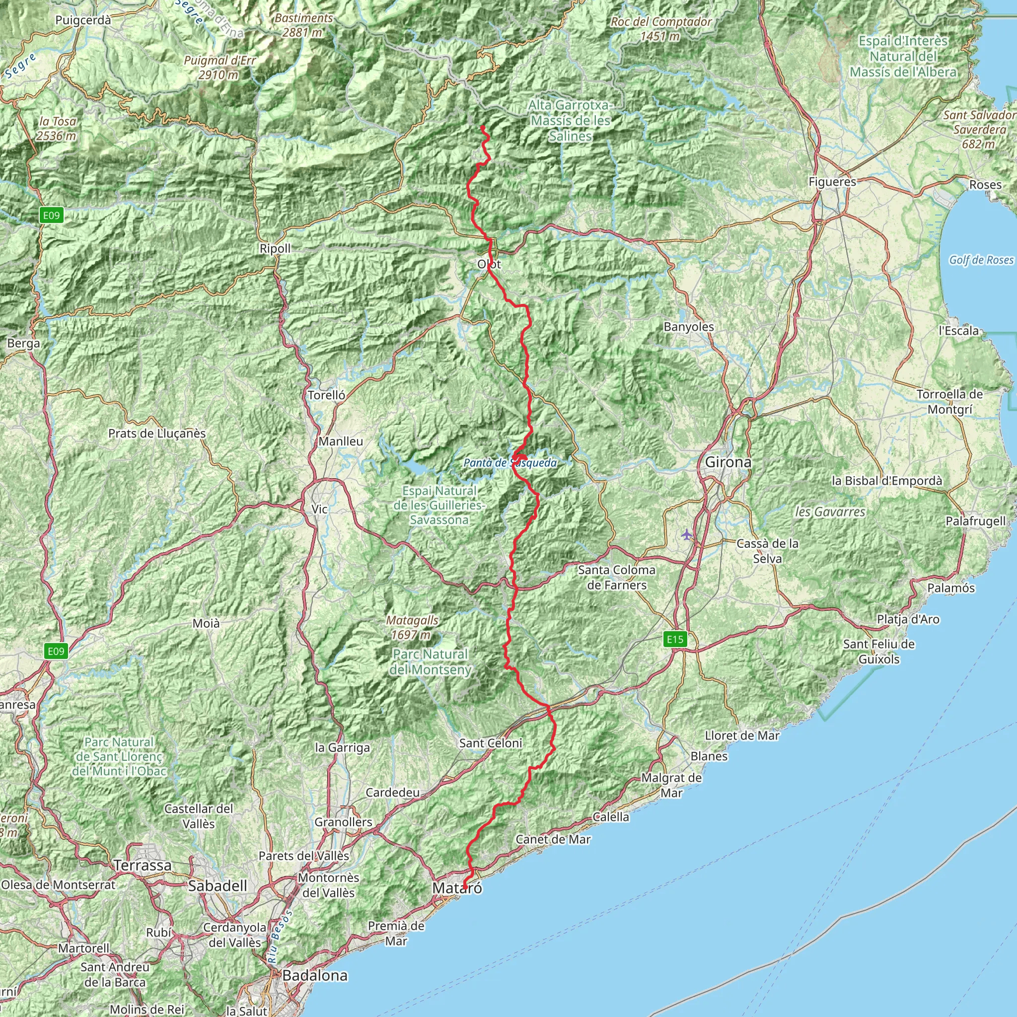 GR 83 - Camino del Norte or Canigó mobile static map